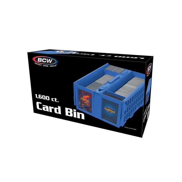 COLLECTIBLE CARD BIN - 1600 - BLUE