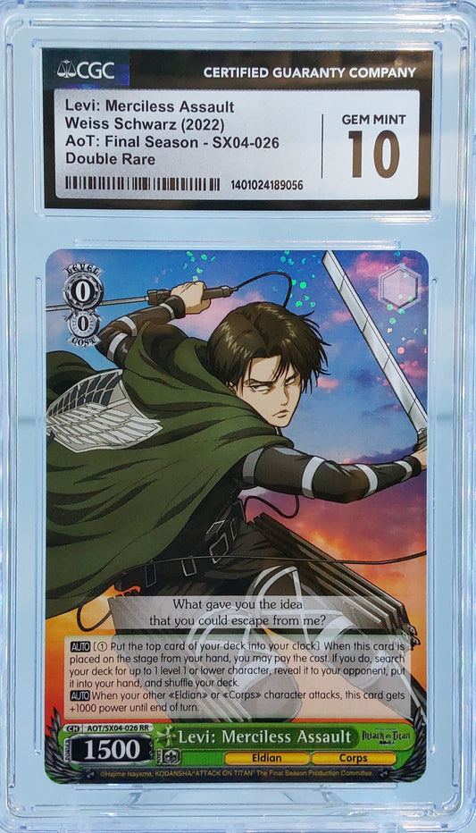 2022 Levi: Merciless Assault RR CGC 10