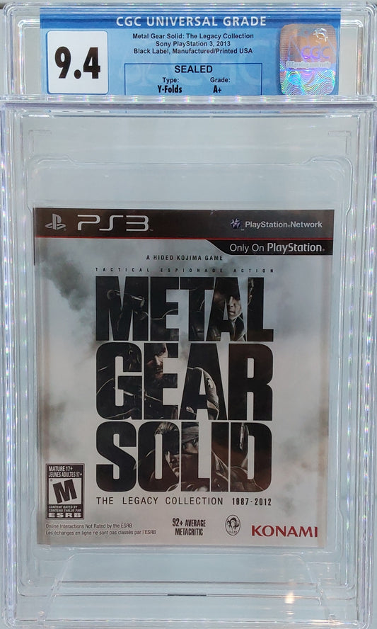 2013 Metal Gear Solid: The Legacy Collection PS3 CGC 9.4