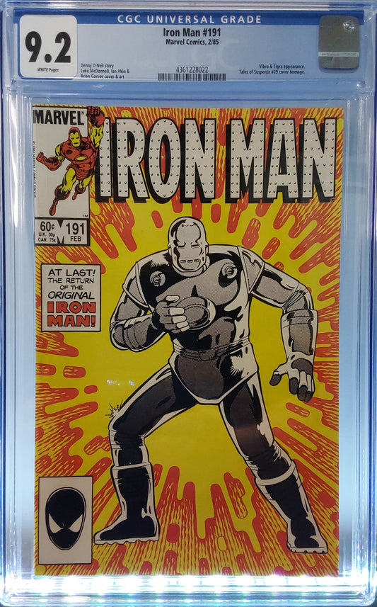 Iron Man #191 2/85 CGC 9.2