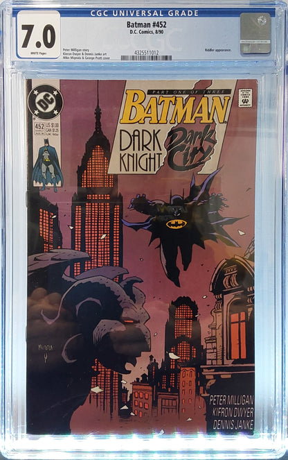 Batman #452 8/90 CGC 7.0