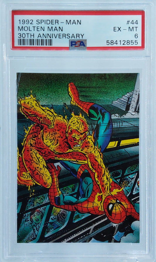 1992 Spider-Man Molten Man PSA 6