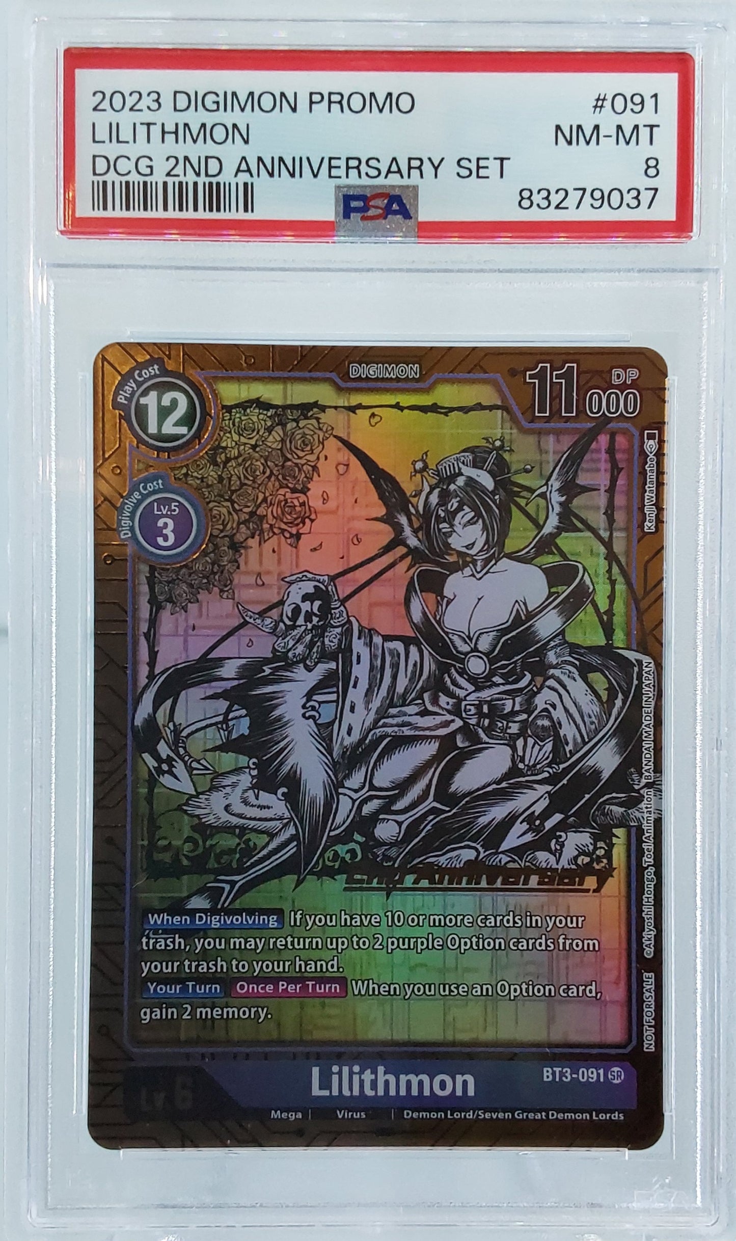 2023 Lilithmon Promo PSA 8