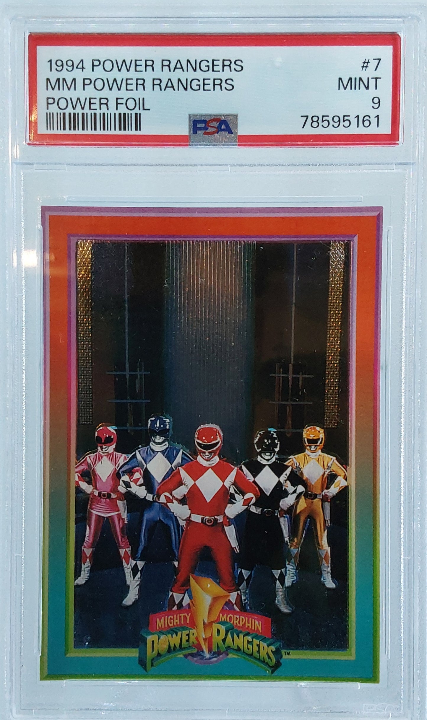 1994 Power Rangers Power Foil PSA 9