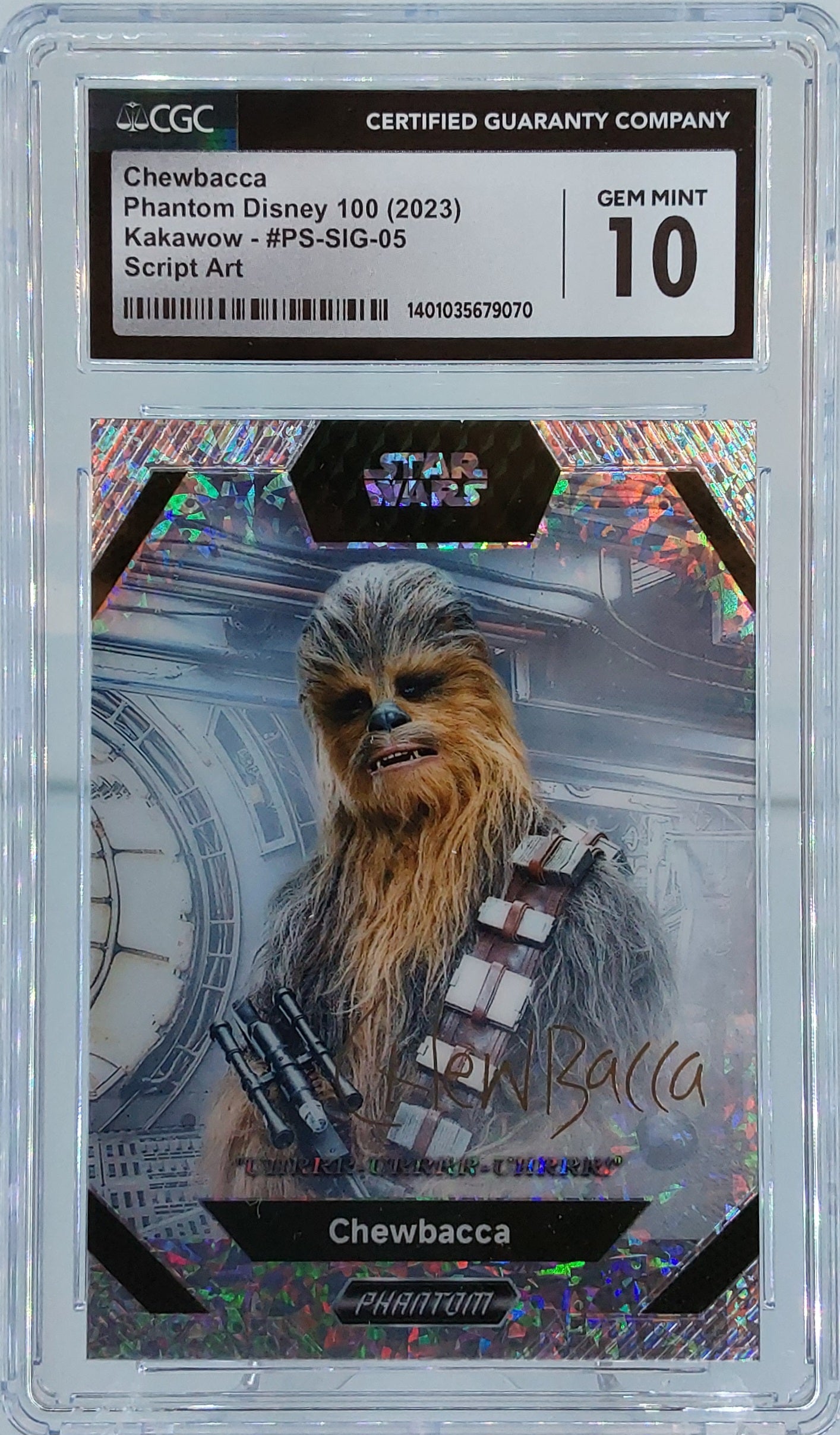 2023 Chewbacca Signature 062/100 CGC 10