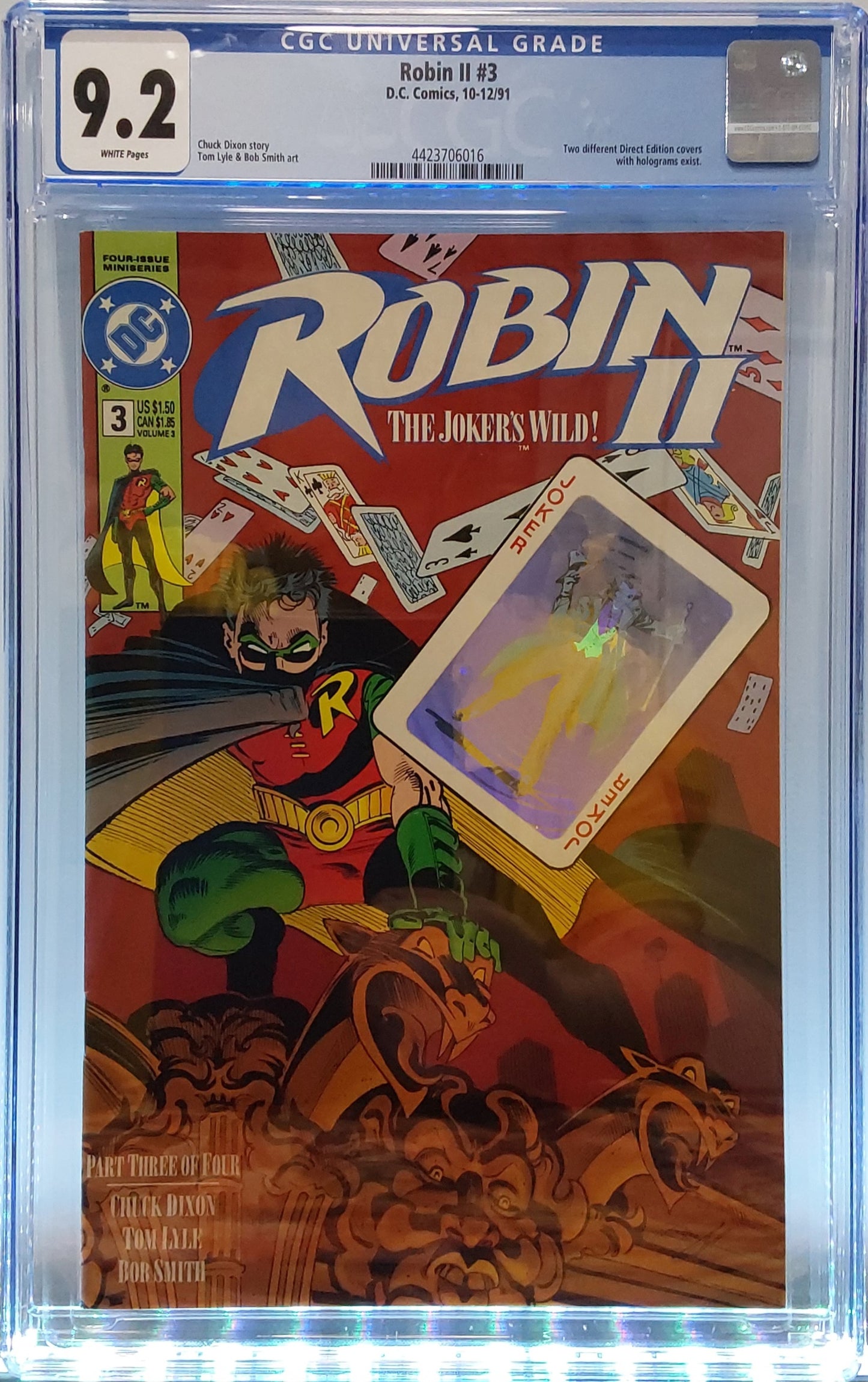 Robin II #3 CGC 9.2 12/91