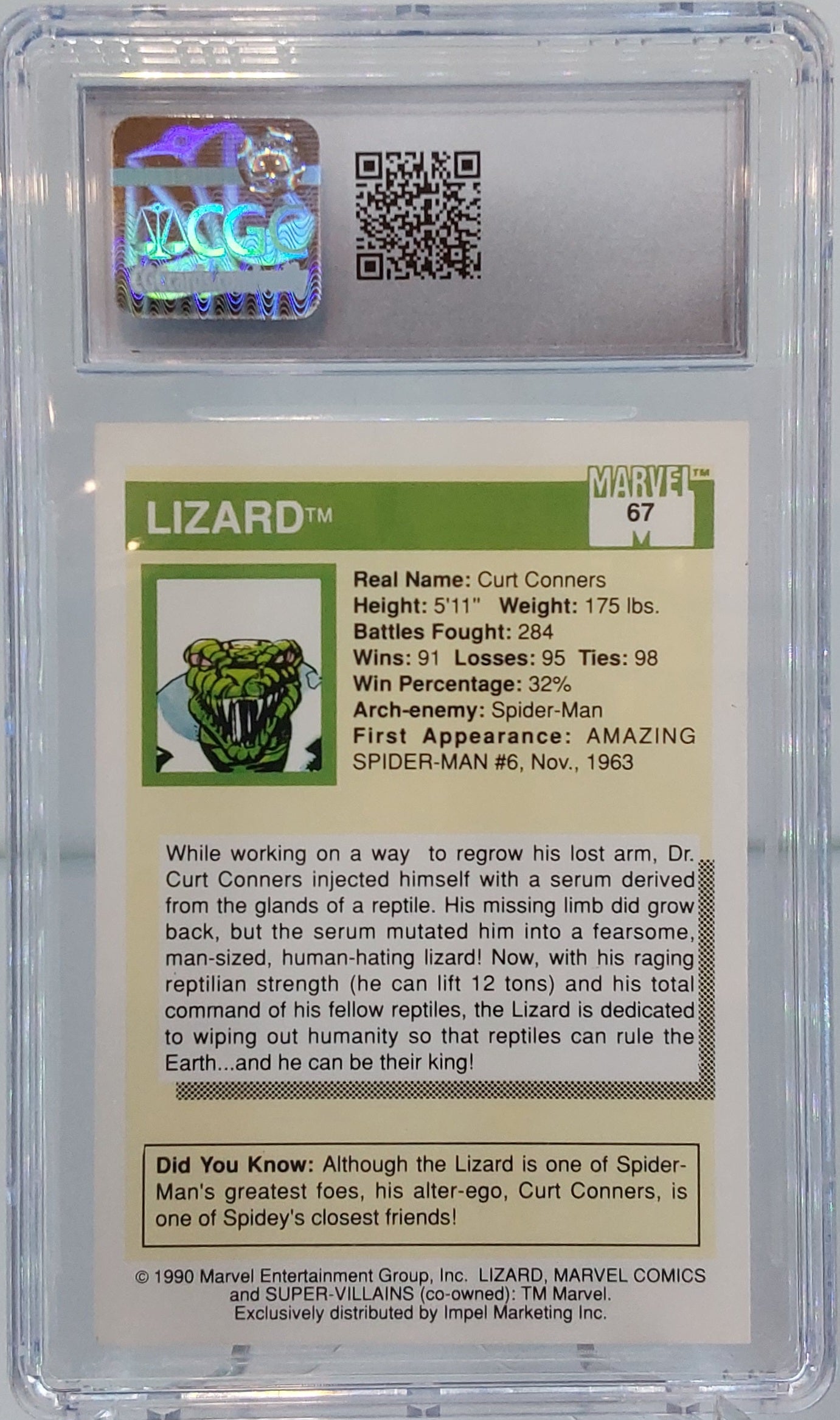 1990 Lizard CGC 8.5