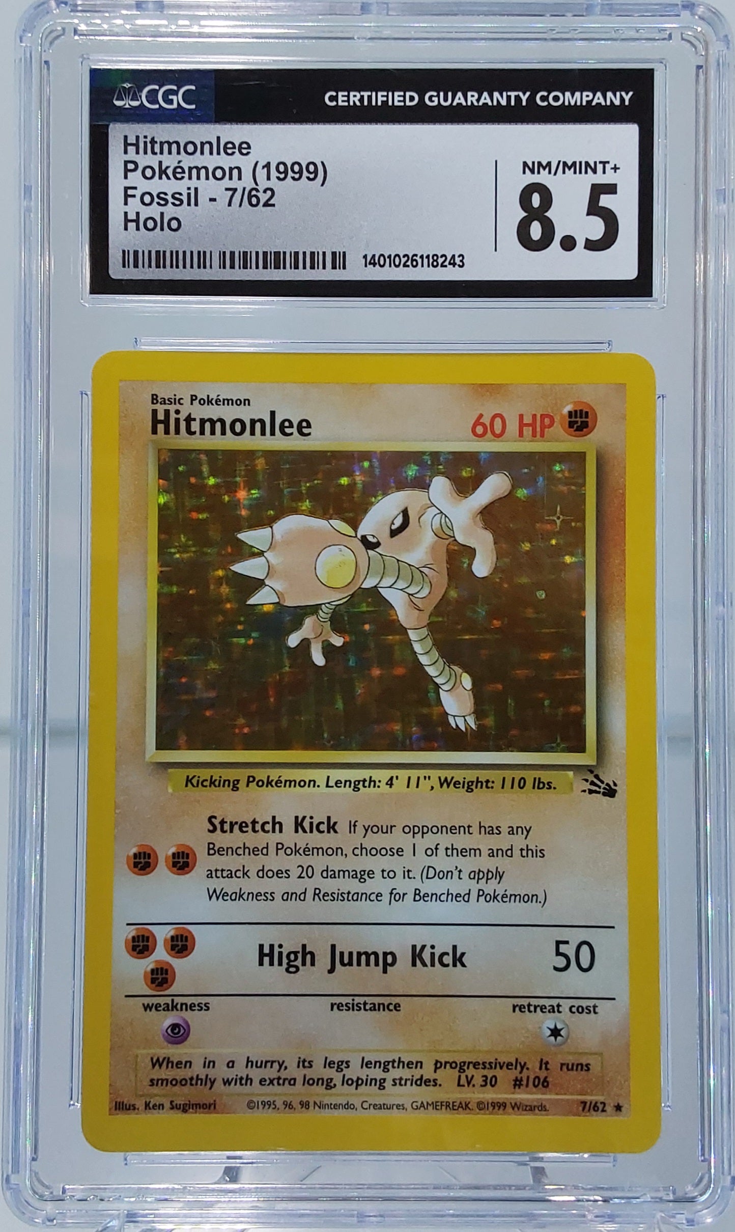 1999 Hitmonlee Holo CGC 8.5