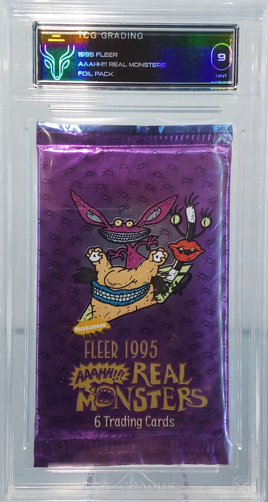 1995 Aaahh!!! Real Monsters Foil Booster Pack TCG 9