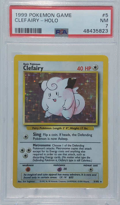 1999 Clefairy Holo PSA 7